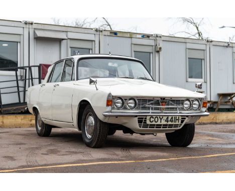 Registration - COY 441H
Chassis No. - 42508488E
M.O.T. - Exempt
Odometer - 04365
 
The Rover P6 has a dedicated following and