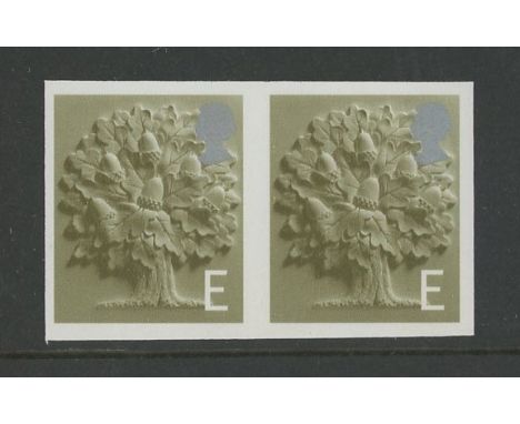 England 2003 "E" (Type II) imperforate horizontal pair. U/M, fine. SG EN8 var.