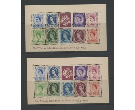 2003 Wildings Miniature Sheet fully perforated on watermarked paper showing 4 stamps with different values to the issued shee