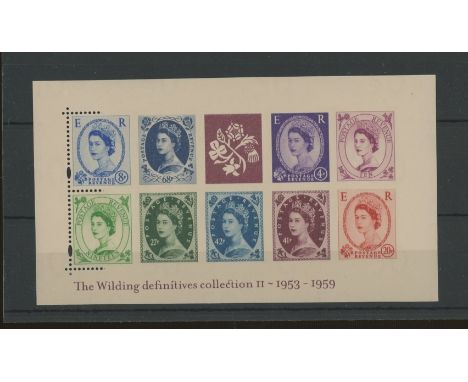 2003 Wildings Miniature Sheet on watermarked paper showing 4 stamps with different values to the issued sheet (19p for 20p, 2