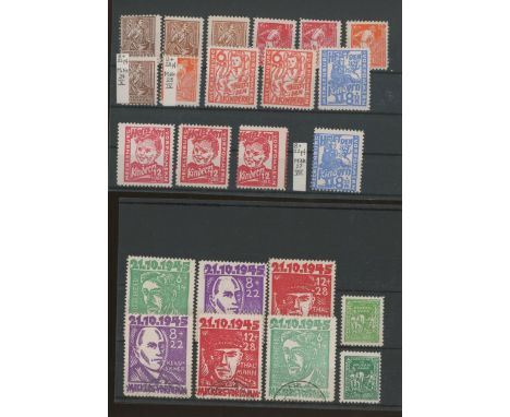 1945 Soviet Occupation local issues for Mecklenburg Vorpommen U/M (20 &amp; F/U (3).