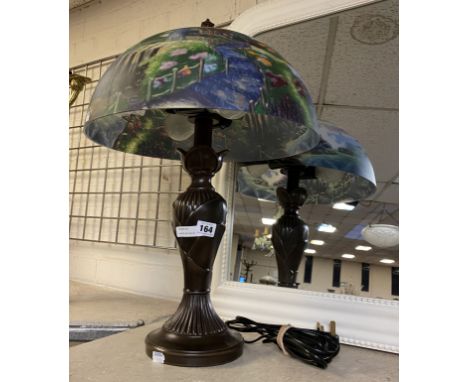 LARGE ART NOUVEAU STYLE TABLE LAMP - 52CMS (H)