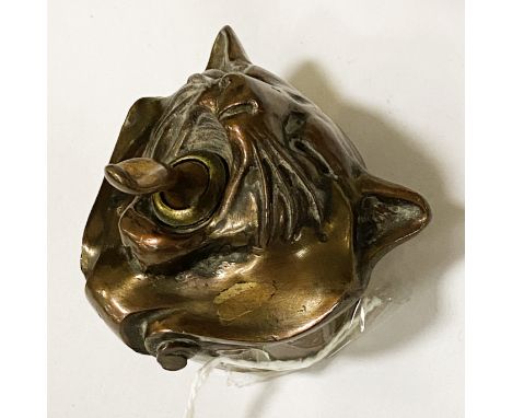 EARLY LIGHT SWITCH IN THE FORM OF A CAT &amp; STYLE OF LOUIS WAIN