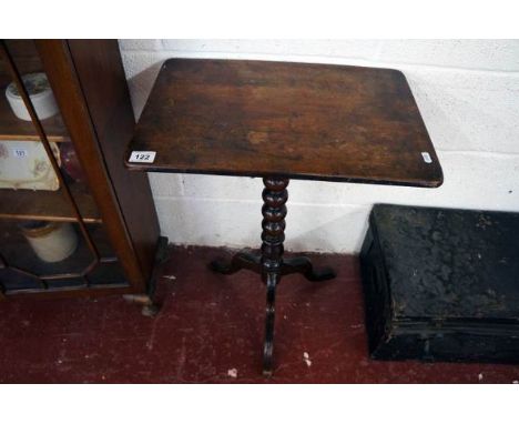 Early small mahogany tripod table