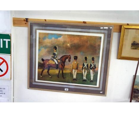 George Stubbs print - Soldiers of the 10th Light Dragoons