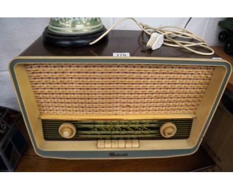 Large vintage Pye Continental radio