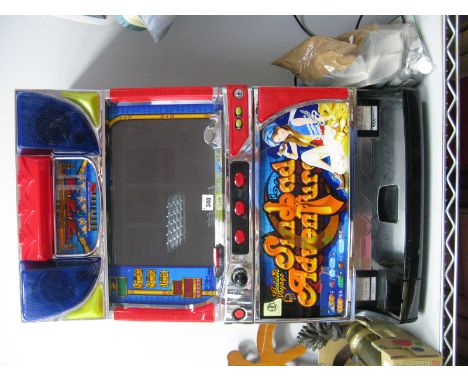 An Eleco Ltd 'Sinbad Adventure Golden Voyage' Slot Machine, with reel and computerised backdrop; together with a large collec