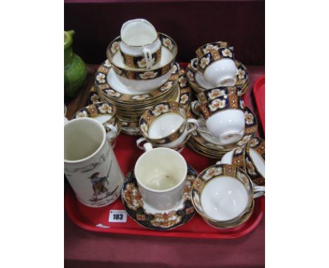 A c1920's Royal Albert Crown China Tea Service, comprising twelve cups, eleven saucers, twelve tea plates, two sandwich plate