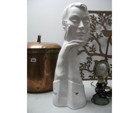 A Christian Dior Resin Female Bust, 55cm high.