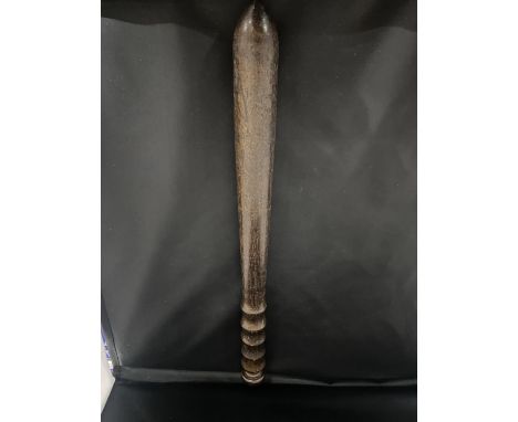 A vintage military police truncheon marked with a broad arrow "L 322" 38cm