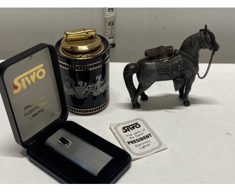 Three assorted vintage lighters 
