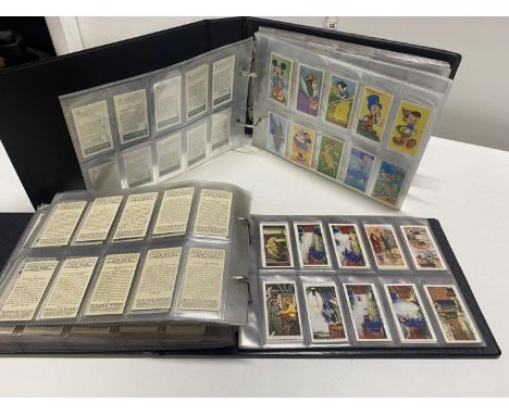 Two albums of vintage cigarette card collections 