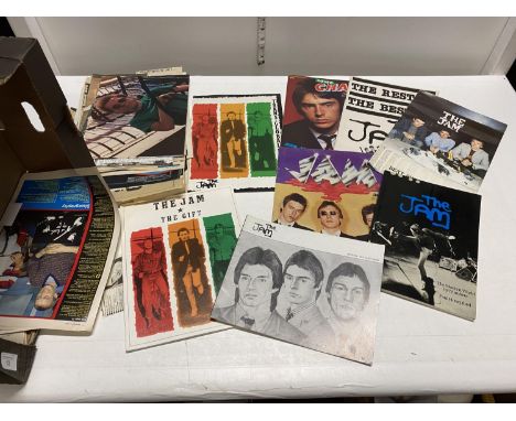 A selection of Punk Rock music memorabilia mostly 'The Jam including concert programmes, cuttings, song books etc