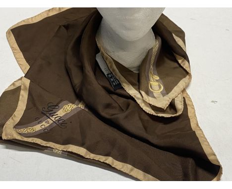 A vintage Gucci silk scarf 