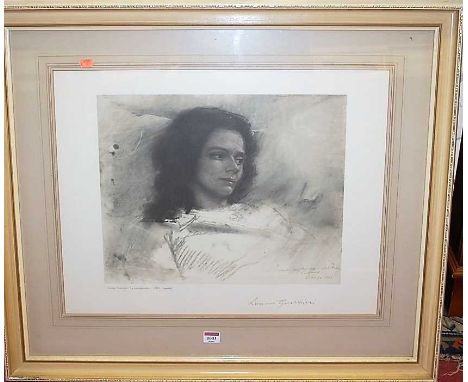 Luciano Guarnieri (b.1930) - La Convalescente 1961, lithograph, 35 x 44cm 