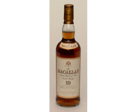 The Macallan 10 years old single highland malt scotch whisky circa 1990's, 40% vol, 700ml, in 'Easter Elchies Craigellachie' 