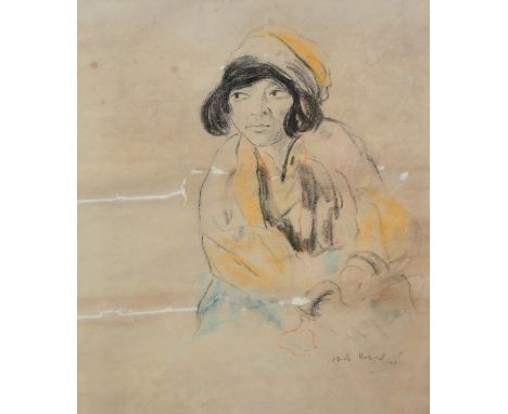 Jacob Kramer (1892-1962)'Portrait of a Lady'Pastel, signed and dated 1915 lower right, 60 x 46cm