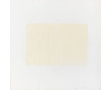 TWO STONES Lithograph, 1971, on BFK Rives paper, signed, dated and numbered 43/50 in pencil, printed by Robert Rodgers and wi