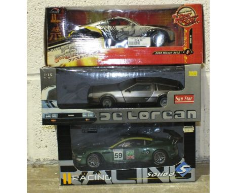 Three 1:18 scale diecast cars by RC2 Sun Star and Solido, (all boxed), (3). 