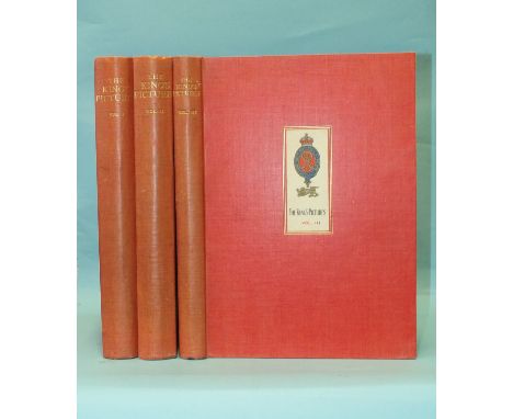 Cust (Lionel), The King's Pictures, 3 vols, the first inscribed For Mr Morshead from George RI, Mary R, Christmas 1932, tippe