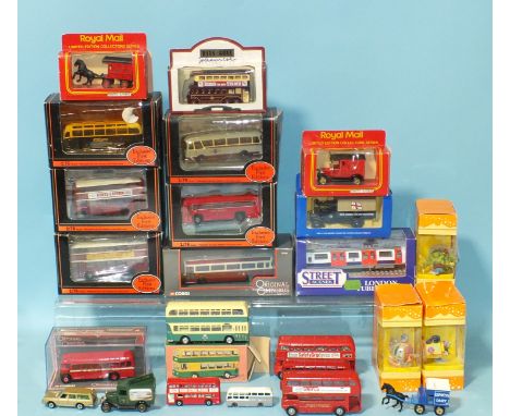 Metosul (Portugal), no.23 Auto Carro 2 Pisos bus, boxed, twelve other boxed diecasts by EFE, Corgi, etc, mainly buses, eight 