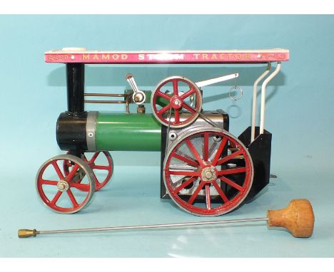 Mamod TE1A&nbsp;steam tractor with burner, no box. 