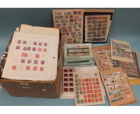 An accumulation of mainly British Empire and Great British stamps, in albums, stock books, on leaves and loose, also a quanti