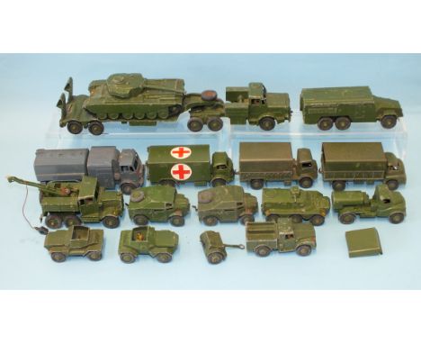 Dinky Toys, Military Issues: 621, 623 Army Wagons, 626 Ambulance, 641 1-Ton Cargo Truck, 642 Pressure Refueler, 643 Water Tan