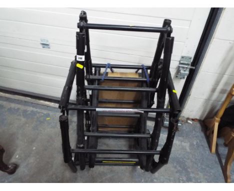 A heavy duty fold-out ladder