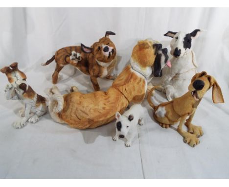 Country Artists figures of dogs to include Snout, Rascal, Patch, Brandy and two others (6)