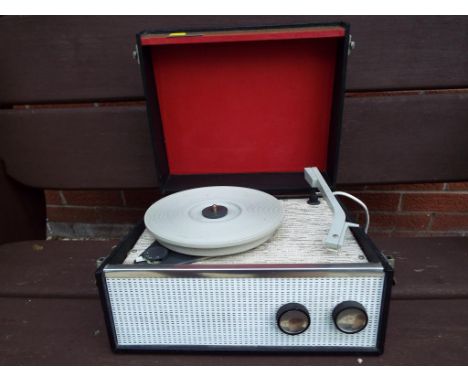 A Dansette portable record player