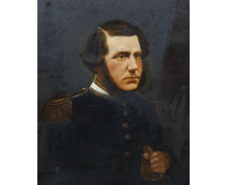 English School c.1890 Portrait of a British Naval Officeroil on canvas74 x 62cm***CONDITION REPORT***Oil on original canvas w