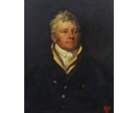 Circle of John Hoppner (British, 1758-1810) Portrait of a Captain Matthew Smith RN (1763-1840)oil on canvas75 x 62cm***CONDIT