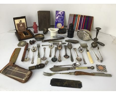 Collectables - Cutlery, Coins, Lighter, Sugar Nips etc 
