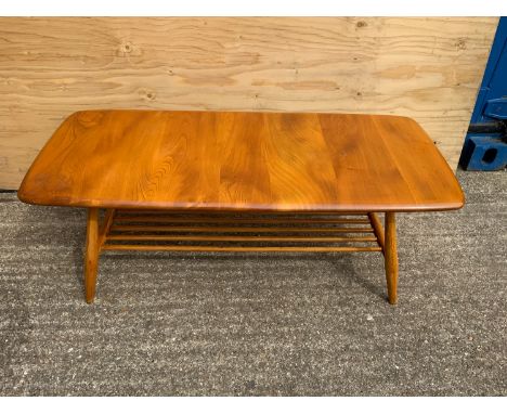 Ercol Coffee Table with Ladder Shelf under - 105cm W x 47cm D x 36cm H