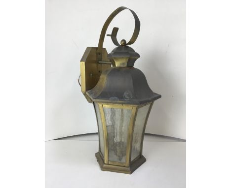 External Wall Mounted Brass Lantern 