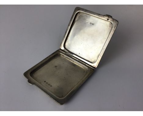 Engine Turned Design Silver Case 