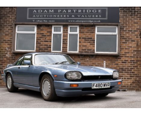 JAGUAR; a 1989 metallic arctic blue XJR-s 5.3 ltr V12 limited edition, one of 326 made. Two registered keepers from new. 12,7