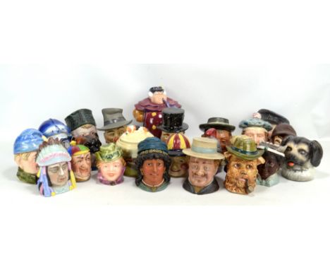 A collection of ceramic tobacco jars including Royal Worcester example decorated with hunting scene and signed J. Stanley wit