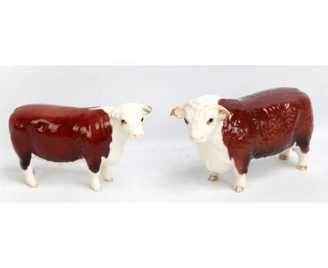 BESWICK; a 'Ch. of Champions' bull and cow.Additional InformationSome minor light wear and dirt.