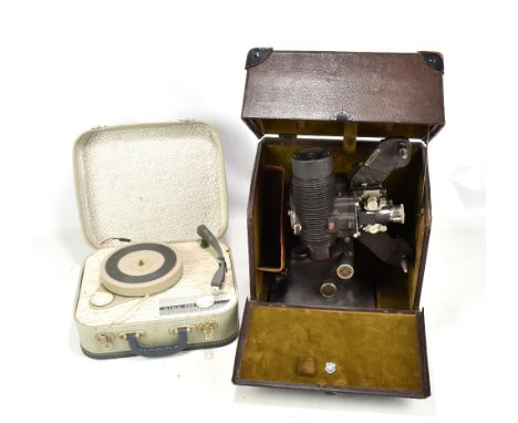 BELL &amp; HOWELL; a cased cine projector and an Alba 209 record player (2).