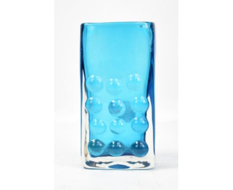 GEOFFREY BAXTER FOR WHITEFRIARS; a light blue and clear glass 'Mobile Phone' vase, height 15.8cm.Additional InformationLight 