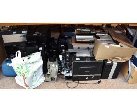 A large quantity of equipment including cine cameras, vintage television, various equipment, etc.&nbsp;