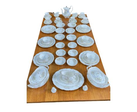 Royal Albert Haworth tea and dinner service, approx 60 pieces.