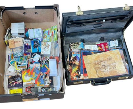 Collection of trade cards including Pokemon etc.