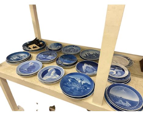 Collection of Royal Copenhagen plates, dating 1970 to c2000.