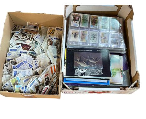 Collection of cigarette cards.