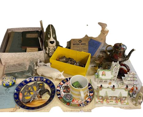Collection of Coalport houses, Noritake, Beswick, ephemera etc.
