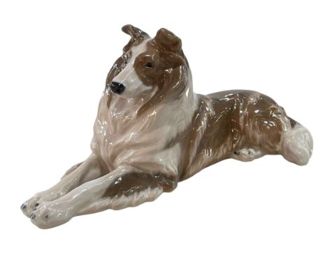 Royal Copenhagen Reclining Collie No 1701.