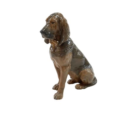 Royal Copenhagen Seated Bloodhound No 1322.